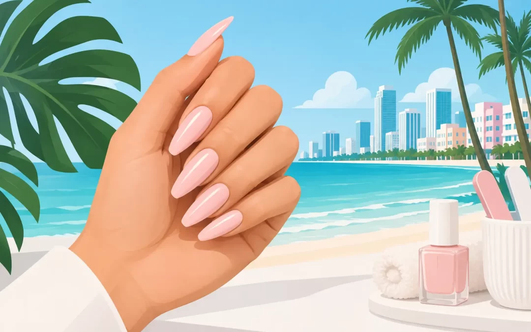 Acrylic Nails Miami Beach for Polished Style
